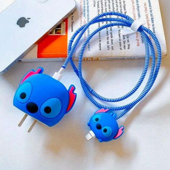 New Stitch Blue Charging Cable Protector - Picture 1 of 4